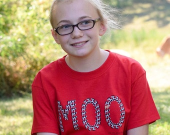 MOO Cow Youth Tee - "How Now Brown Cow?" - Maine Made