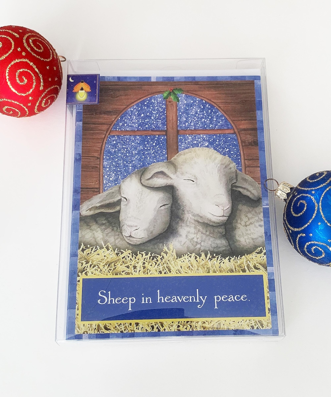 Watercolor Sheep Christmas Card - Single, Set of 4, or Boxed Set of 8 ...