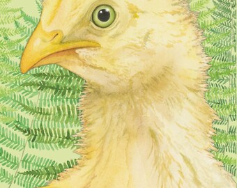 NEW! Chick Magnet - Watercolor Refrigerator Art Gift