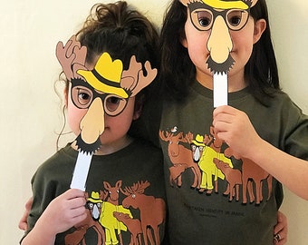 Moosetaken Identity in Maine - Youth Tee -  Kid's Tshirt - Kid's Tee - Toddler Moose Tshirt  - Youth Tshirt - Children's Gift - Kid's Gift