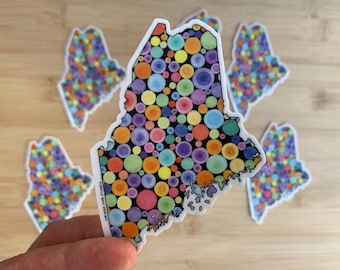 New! Maine Sweet Maine Die Cut Vinyl Stickers