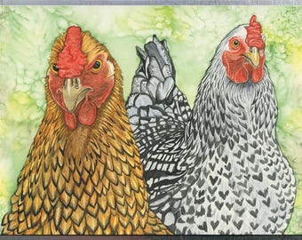 NEW! All the Hangry Ladies Magnet - Watercolor Refrigerator Art Gift