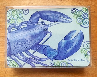 NEW! "Rarely Blue in Maine" Blue Lobster Playing Card Deck