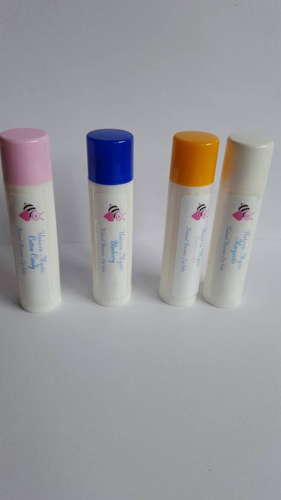 4 Flavors Lip Balm Nearly Natural Chapstick Moisturizing Etsy