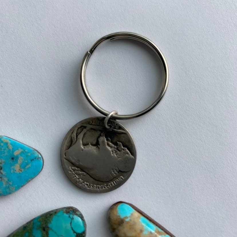 Buffalo Nickel Key Chain // Gifts for HIM // Gifts for HER