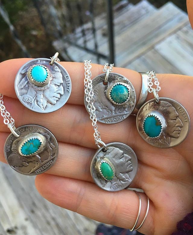 buffalo coin necklace