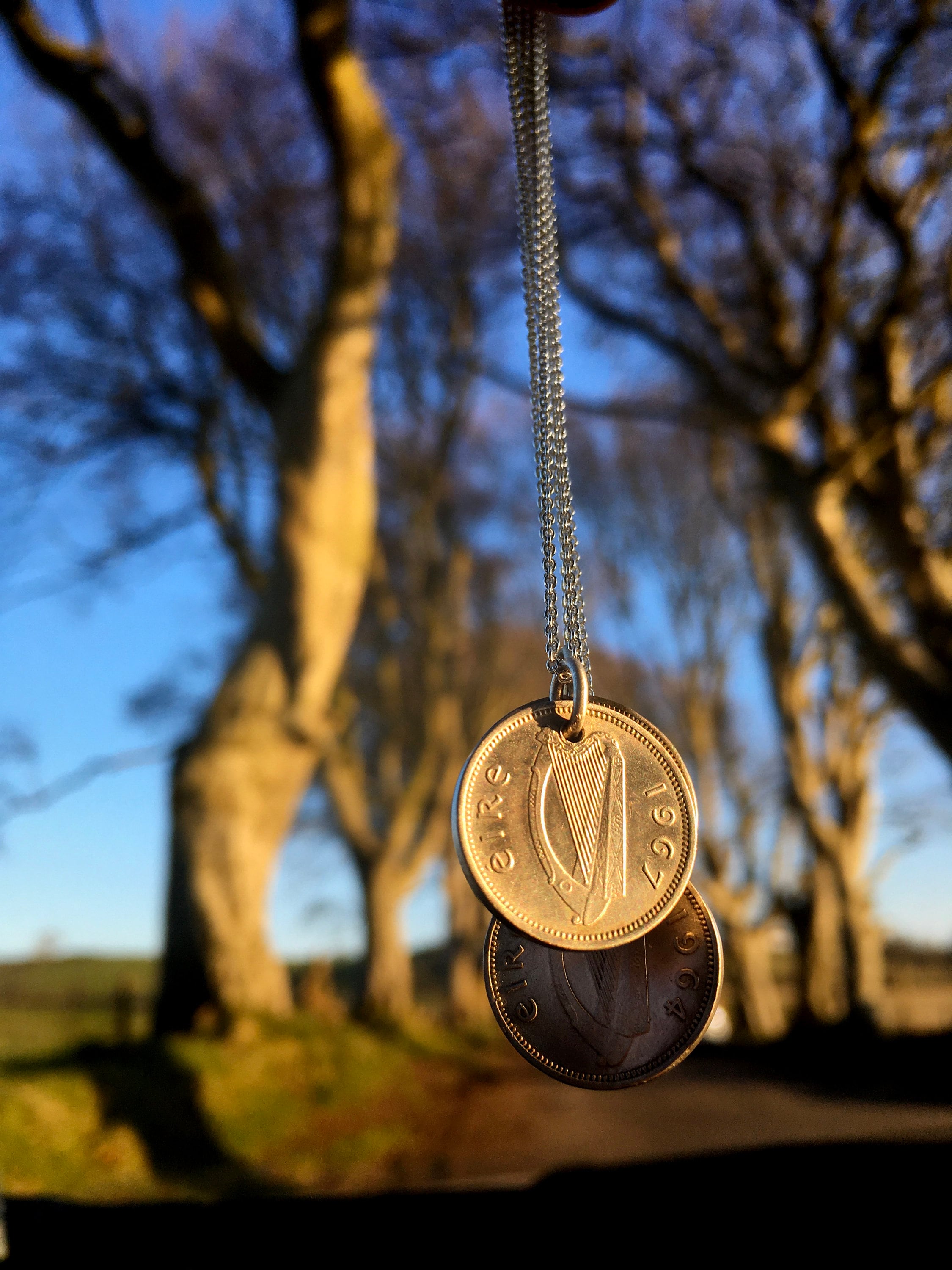 Traveler's coin sales necklace