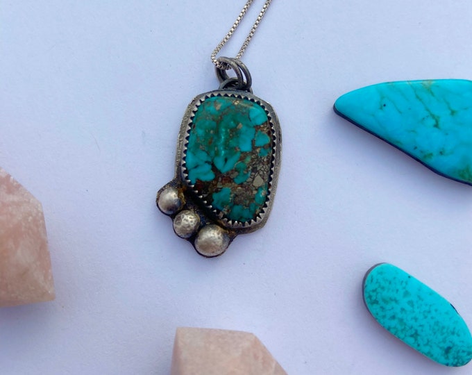Quartzsite Collection // Egyptian Turquoise// Handmade // Sterling Silver