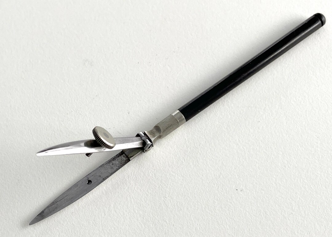 Antique Ruling Pen 19th Century Delicate Vintage German Hinged Ruling Pen Drafting Drawing ...