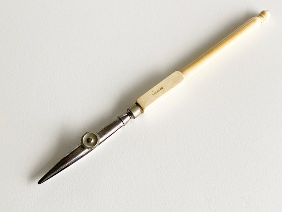 19th C. Vintage STANLEY of London RULING PEN With Ivory Handle Drafting  Drawing Tool 