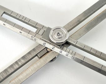 ALVIN #949 Proportional DIVIDERS 8" Made in Germany original case drafting drawing architecture tool EXCELLENT
