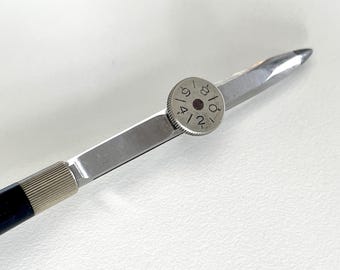 Pluma estilográfica Dietzgen vintage de la década de 1940, "Gem Union Master Pen", herramienta para dibujo arquitectónico