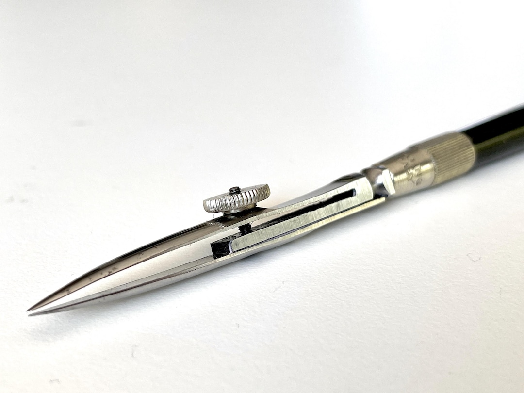 Vintage TACRO Scissor Style Ruling Pen 5-1/4” Drafting Drawing Wood ...