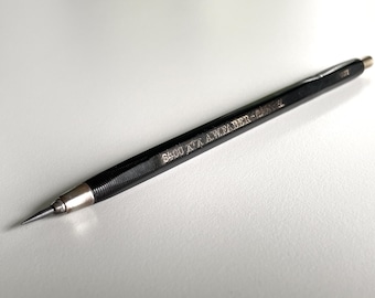 Lápiz mecánico con portaminas A.W. Faber SURE-GRIP 6400 de principios de siglo, Alemania, dibujo de borradores