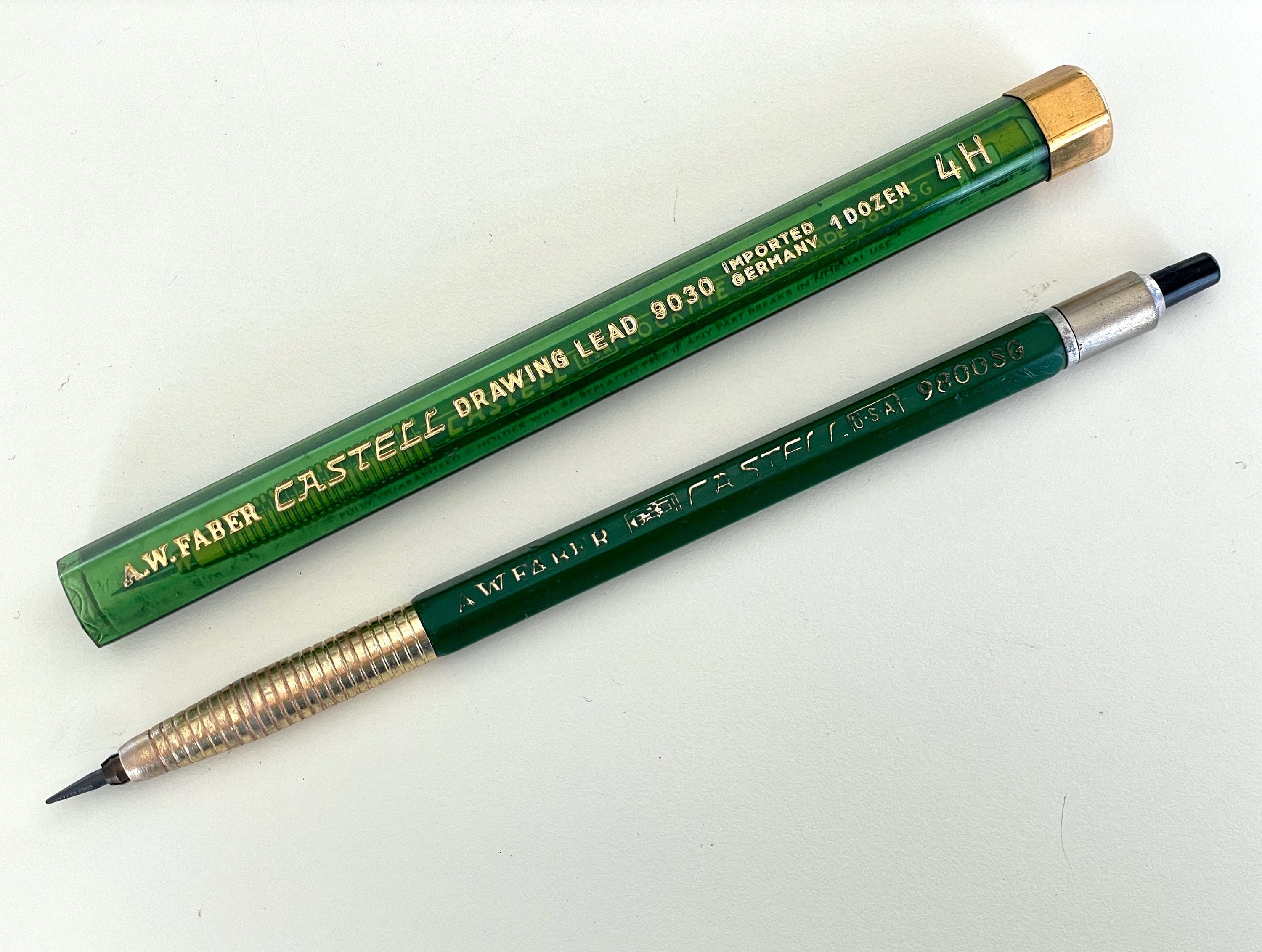 筆記具 A.W.FABER-CASTELL DATAGRAPH 9587 1970's A. W. Faber 9800SG TEL-A- GRADE Locktite Leadholder Vintage