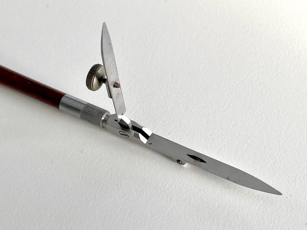 Vintage Theodore Alteneder RULING PEN 1950's Knife Spring Hinged 5-1/2 ...