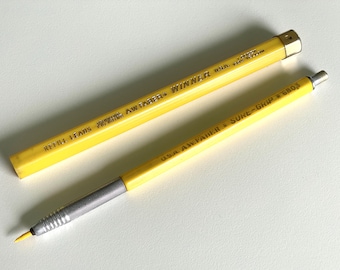 Vintage A.W Faber SURE-GRIP 6803 leadholder with leads mechanical pencil drafting drawing