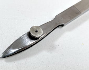 Vintage Hago DETAIL RULING PEN made in West Germany Drafting Drawing 6" flat chrome metal handle