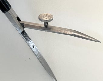 Vintage Lutz knife spring hinged 5" Ruling Pen Drafting Drawing