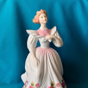 Vintage Royal Doulton Figurine: November &#39;Figure of the Month&#39; Signed