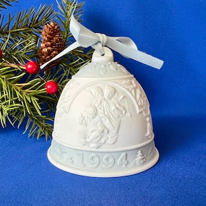 Vintage Lladro 1994 Christmas Bell Ornament #16139