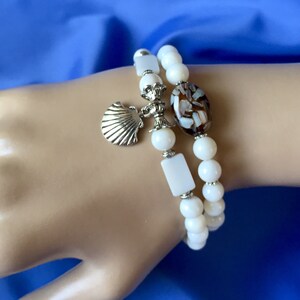 Shell Bracelets, Boho Bracelets, Bracelet Set, Stretch Bracelets, Beach Bracelets, Ocean Jewelry, Beach Jewelry, Gift for Her, Jewelry Sets