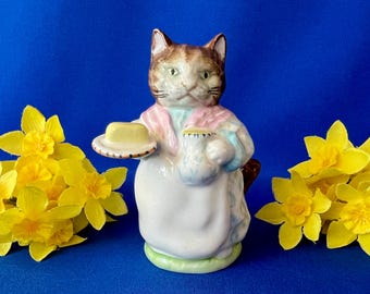 Beswick Vintage 1951 Beatrix Potter "Ribby" Cat Figurine  BP3b