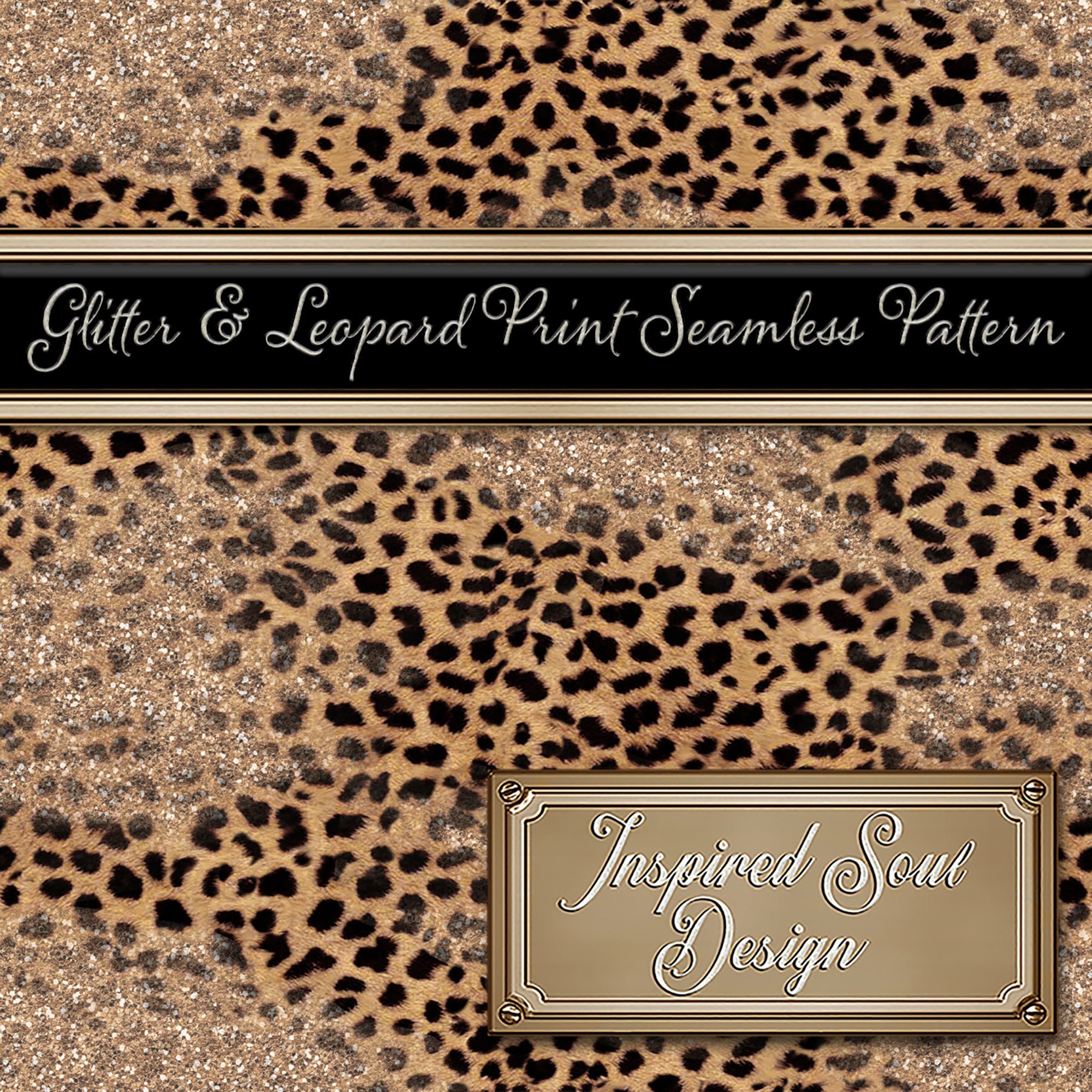 Pink Glitter and Leopard Print Pattern seamless Repeatable - Etsy