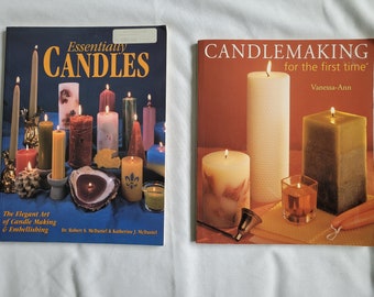 Lot of 2 Books Essentially Candles Robert & Katherine McDaniel Candlemaking For The First Time Vanessa-Ann