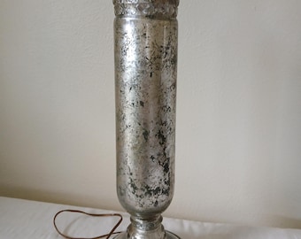 Vintage Mercury Glass Table Lamp