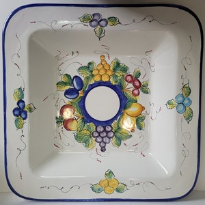 Italian Serving Platter Bowl Venere Ceramica Vietri Sul Mare Italy