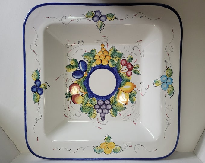 Italian Serving Platter Bowl Venere Ceramica Vietri Sul Mare Italy