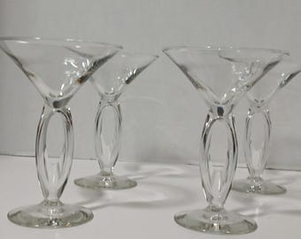 Juego de 4 copas de martini Omega