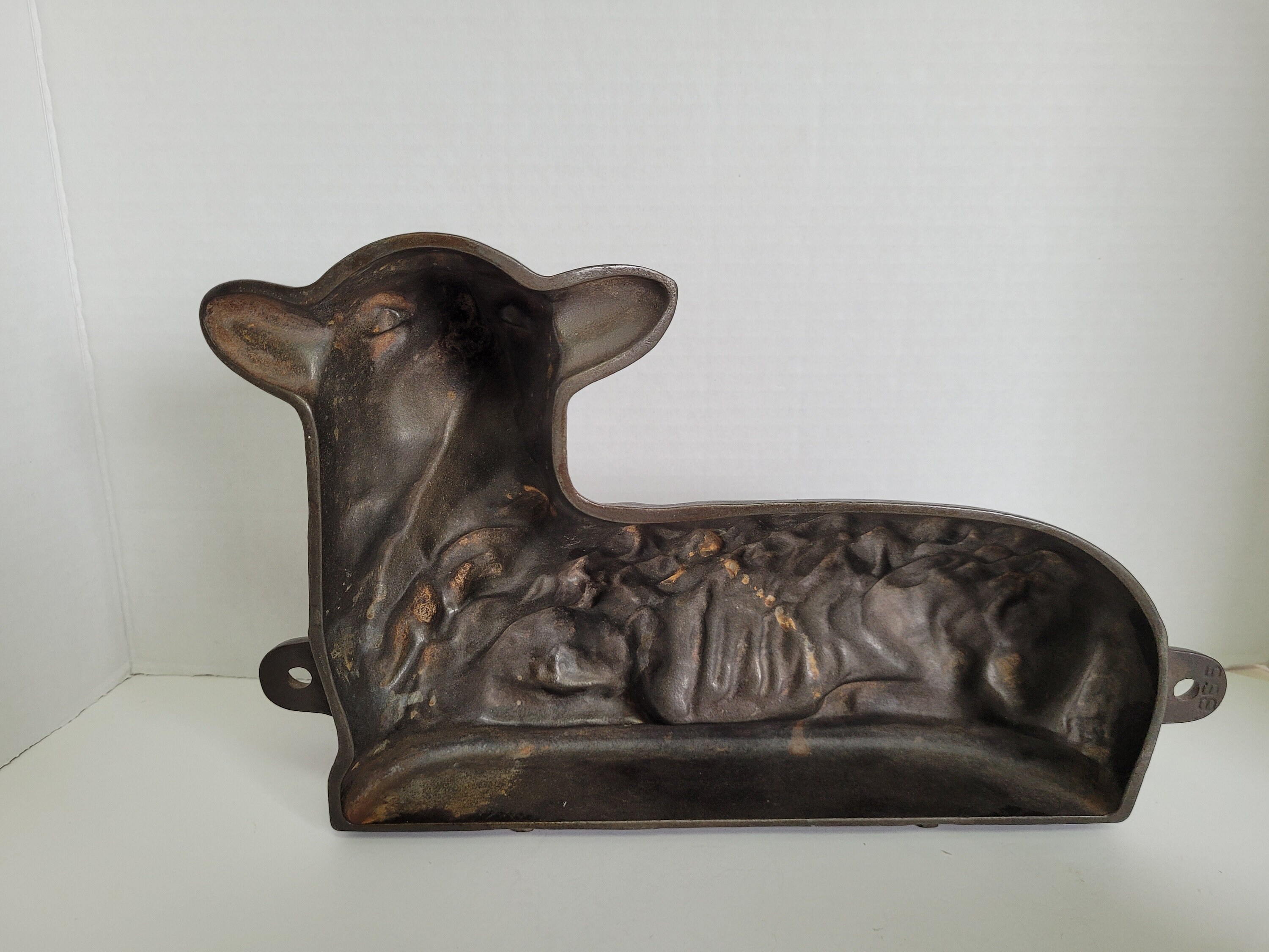 Vintage Iron Lamb Cake Mold Etsy