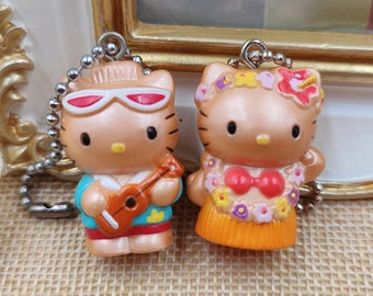 Vintage Sanrio Hello Kitty & Dear Daniel HAWAII Figure Charm Keychain Japan RARE 2001,Hello Kitty Charm,Kitty Keychain,Sanrio Keychain