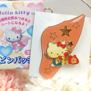 Vintage 2002,Hello Kitty Pin Badge Get a Heart Collection,Pins,Badge,Vintage Pins,gift,Birthday Gift,New year Gift,Christmas Gift