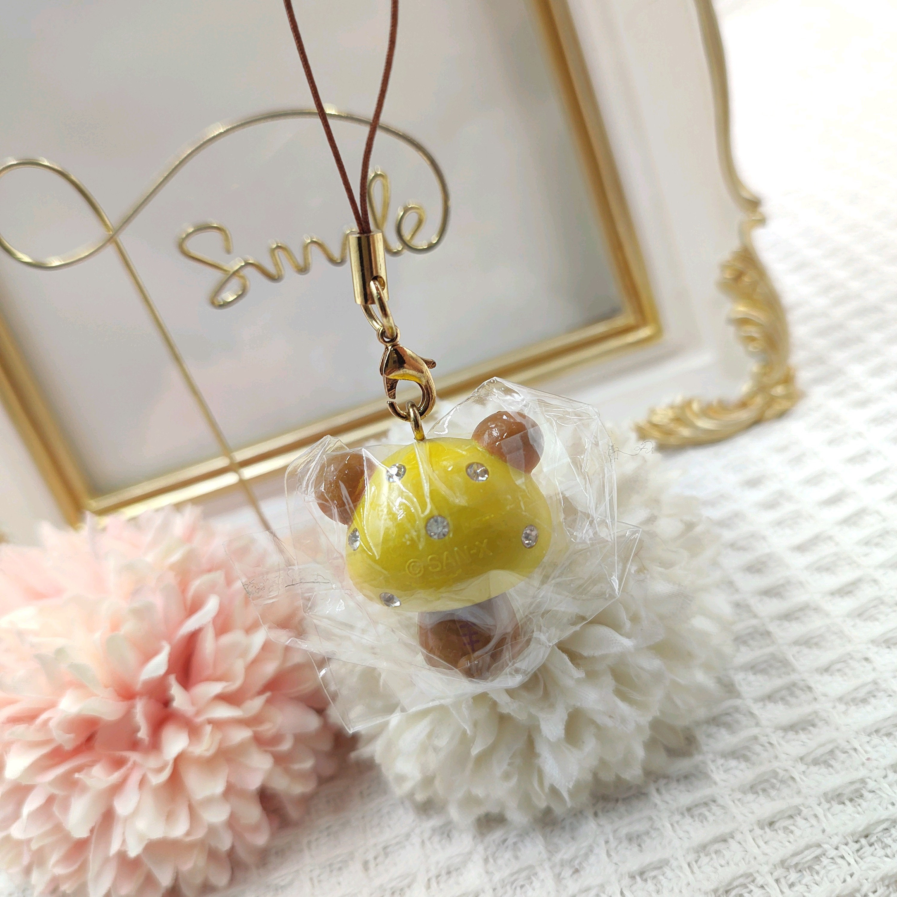 Rilakkuma Figure Strap Jewel Mushroom Amusement Exclusive