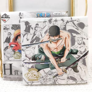 One Piece 20e anniversaire Takumi no Keifu Roronoa Zoro Peinture Toile Panneau de bois
