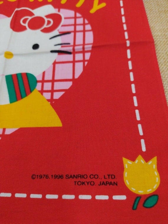 Sanrio Hello Kitty Handkerchief Cotton 100 % ,Vin… - image 10