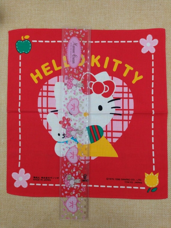 Sanrio Hello Kitty Handkerchief Cotton 100 % ,Vin… - image 4