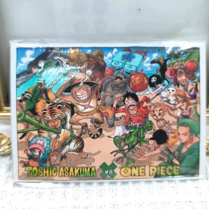 One Piece Original Picture Magnet Characters Sheet Card Straw Hat Pirates Vintage