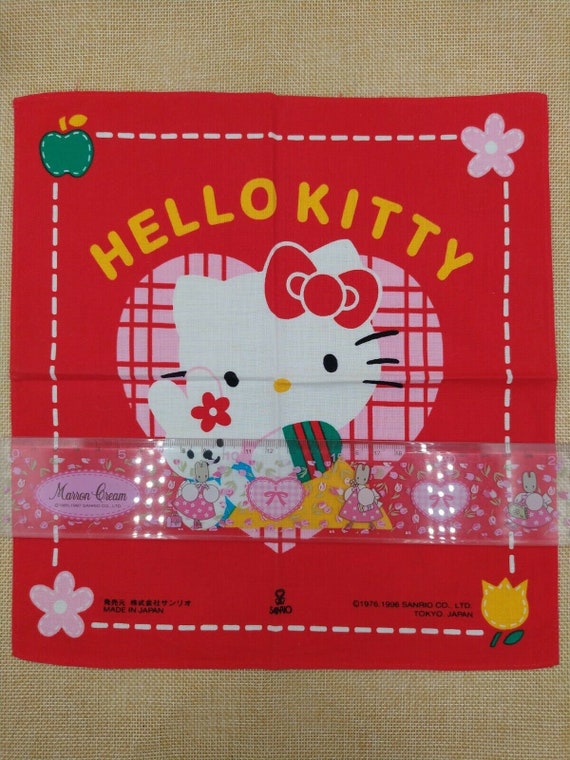 Sanrio Hello Kitty Handkerchief Cotton 100 % ,Vin… - image 3