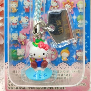 Cellphone Strap,Kitty Fuji Mountain Mascot Phone Charm,Mobile Phone Charm,Phone Charm Strap,Charm Bag,Keychain,Gift