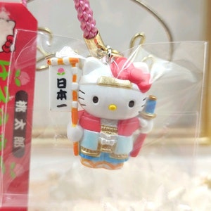 Vintage 2001 Kitty Momotaro Okayama Figure Strap Gotochi Japan