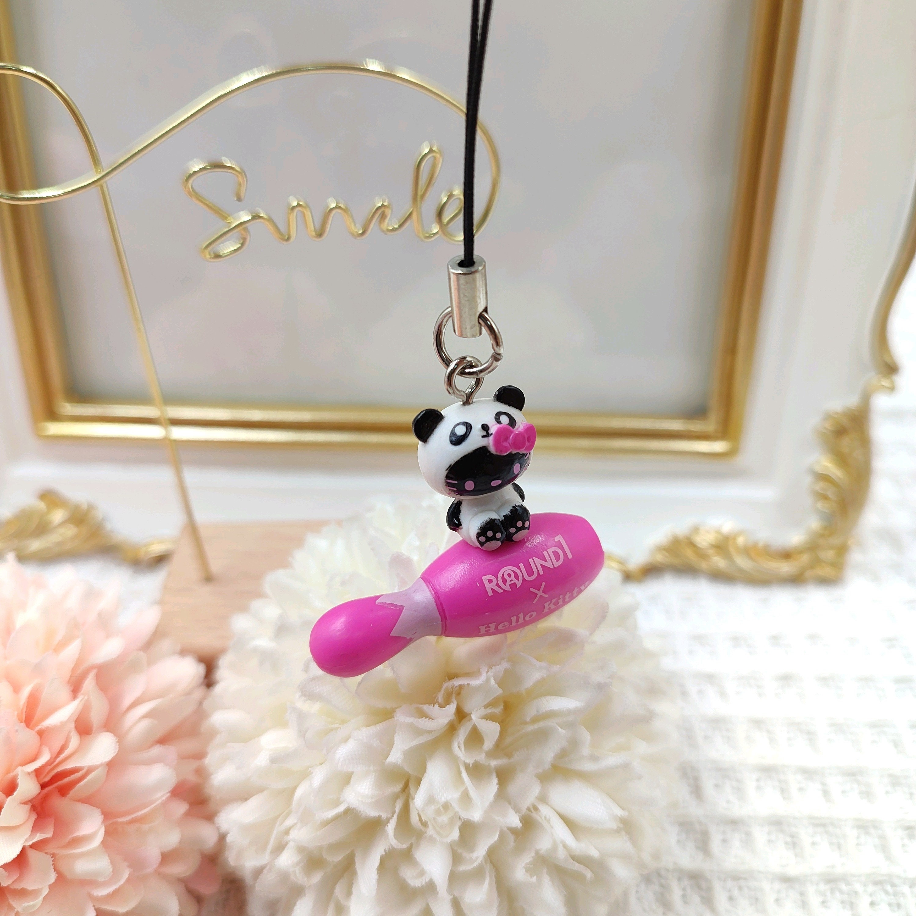 Kitty Phone Strap,round1 X Hello Kitty Devil Black Phone