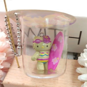 Phone Charm,Kitty Charm,Mobile Phone Charm,Charm Keychain, Figure Phone Charm,Vintage Sanrio,Kitty Figure Tanned Skin Bikini Costume Charm