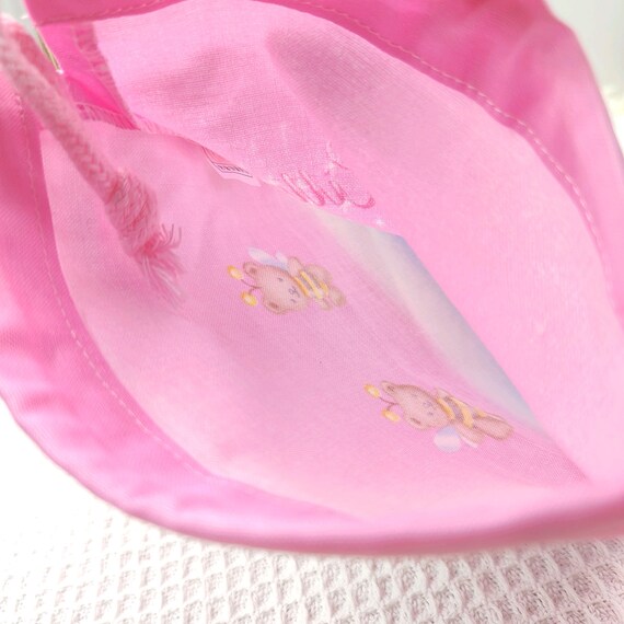 Vintage 2000 Hello Kitty Fabric Drawstring Bag Ki… - image 10