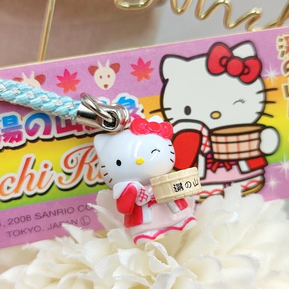 ハローキティ フラワーチャーム ストラップ　ご当地キティ ハローキティ - ご当地キティちゃんストラップ フラワー