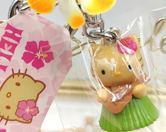 Vintage 2003 RARE Kitty Hawaii Charm Strap Keychain Holder,Charm Keychain,Charm Keychain,Keychain,Gift,Keychain Holder