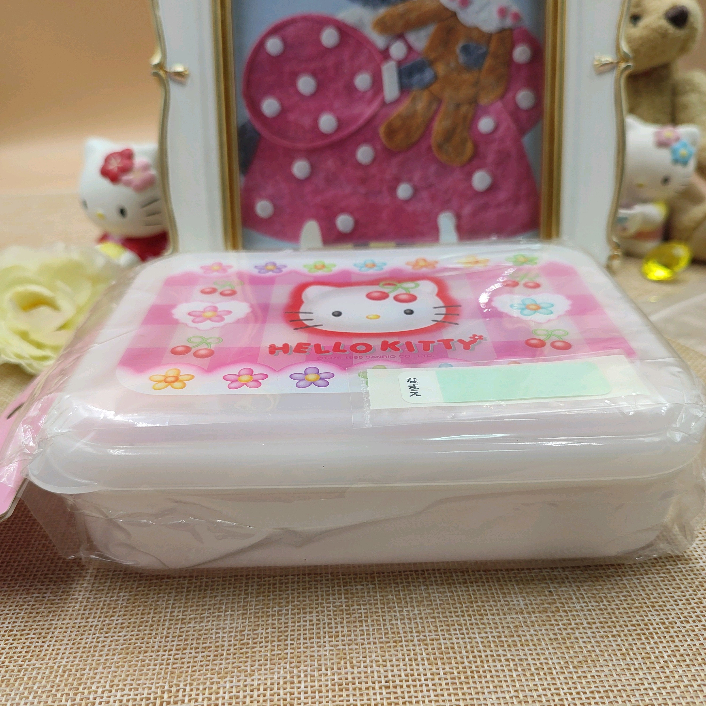 Sanrio Hello Kitty Teddy Series Bento Box With Chopsticks- US Seller